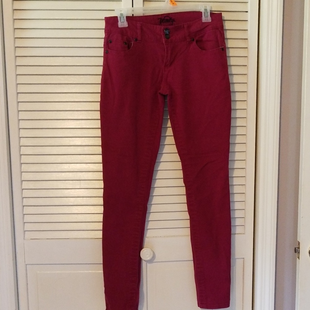 👖Maroon Stretch Jeans